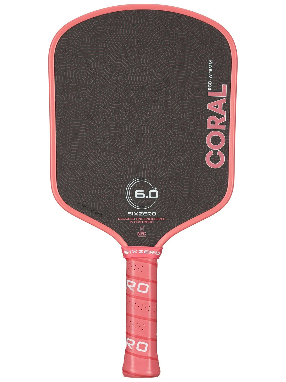 Six Zero Coral Widebody Pickleball Paddle