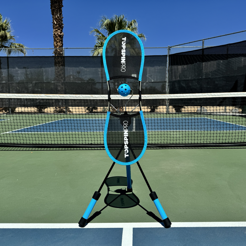 TopspinPro on court, viewed from behind